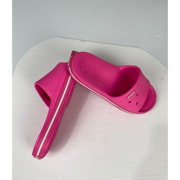 ICONIC CROCS COMFORT Sandals size Mens 8 Womens 10  Electric Pink - Picture 8 of 12